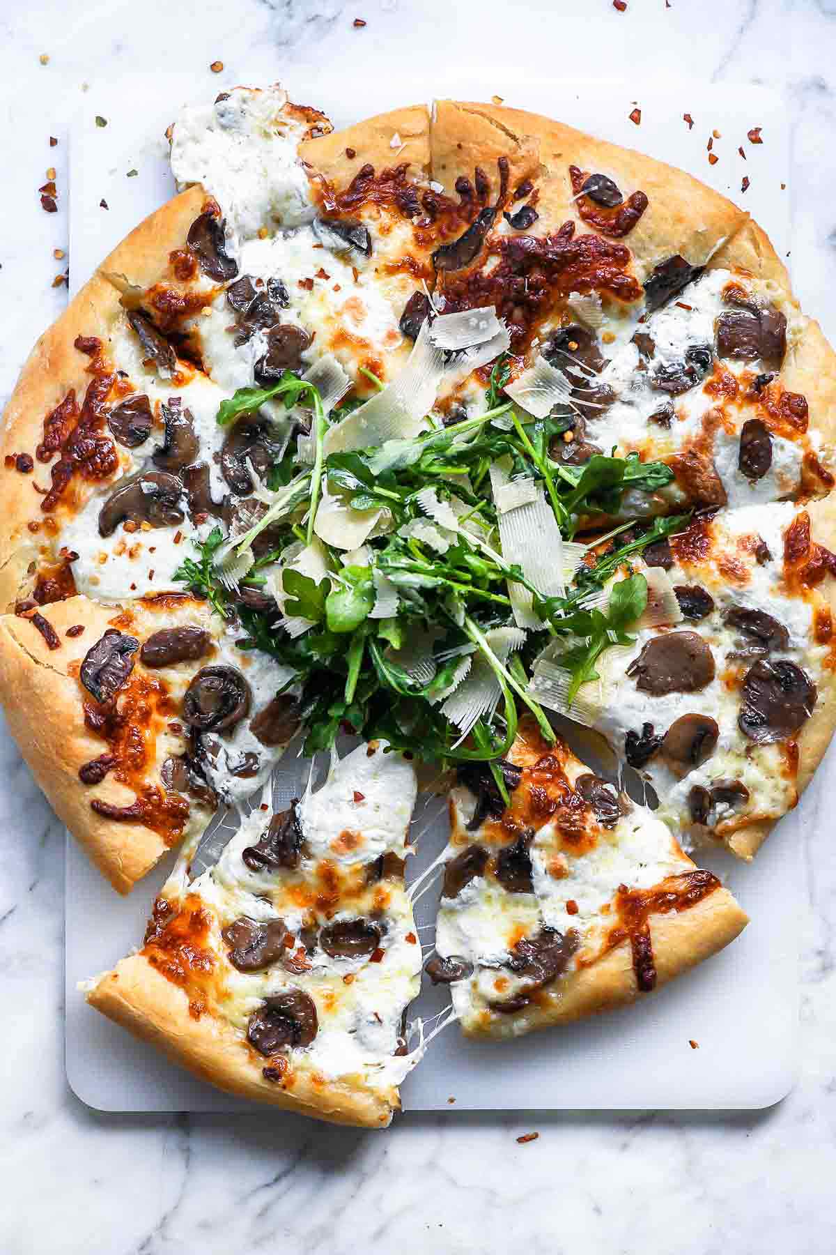 Mushroom and Truffle Oil Pizza